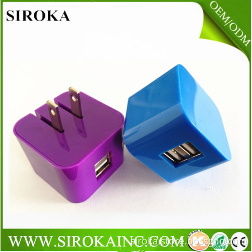 high quality usb wall charger/AC charger with UK plug, 5V2.1A uk wall charger